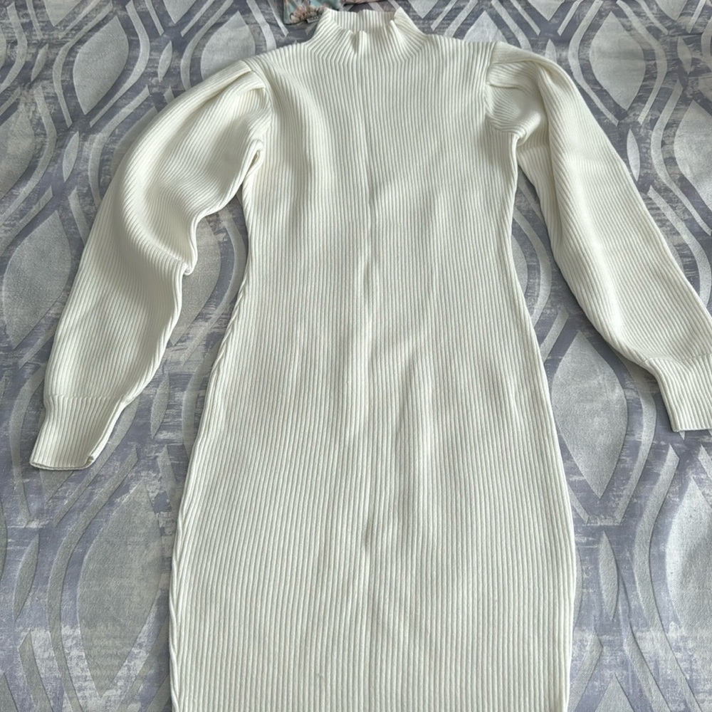 White Sweater Dress